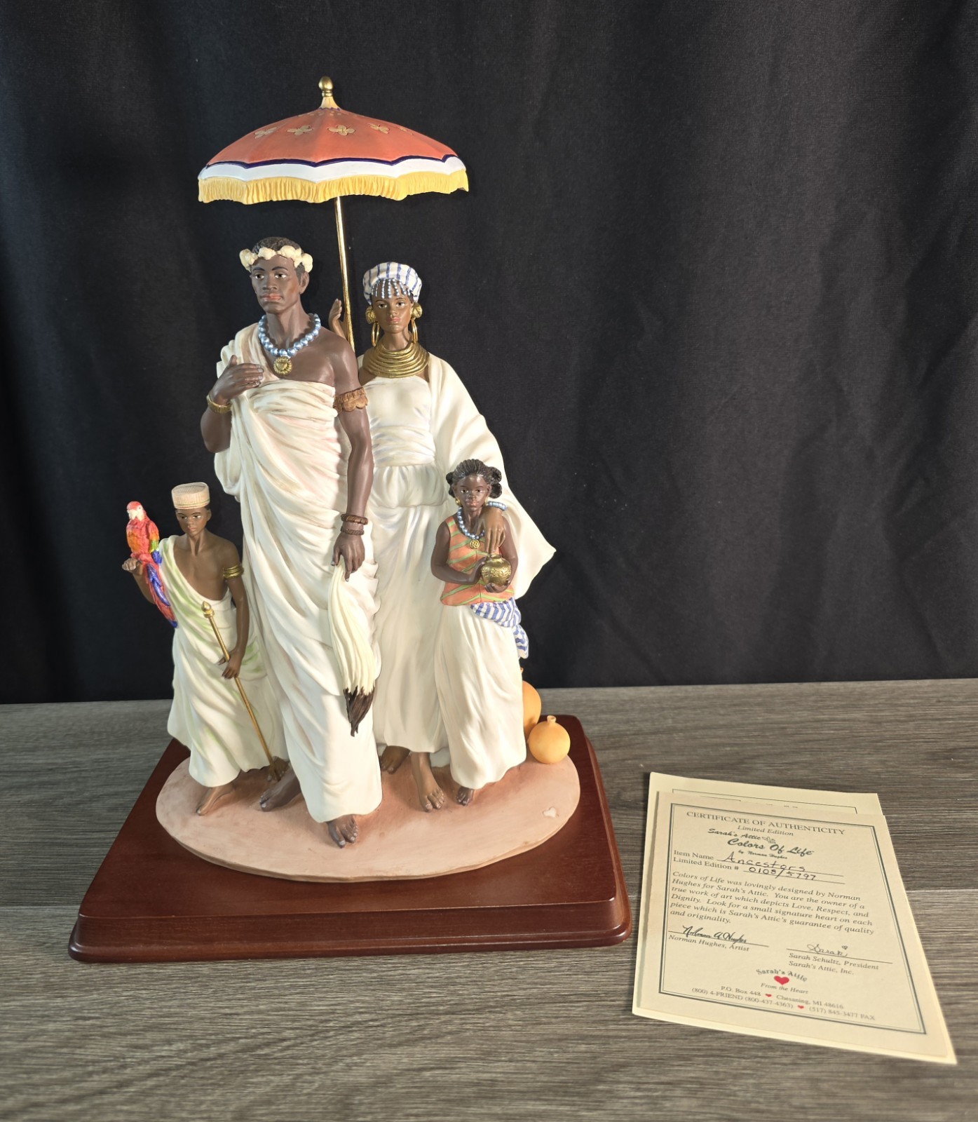 Sarah's Attic Colors of Life ANCESTORS Figurine Norman Hughes Limited Edition