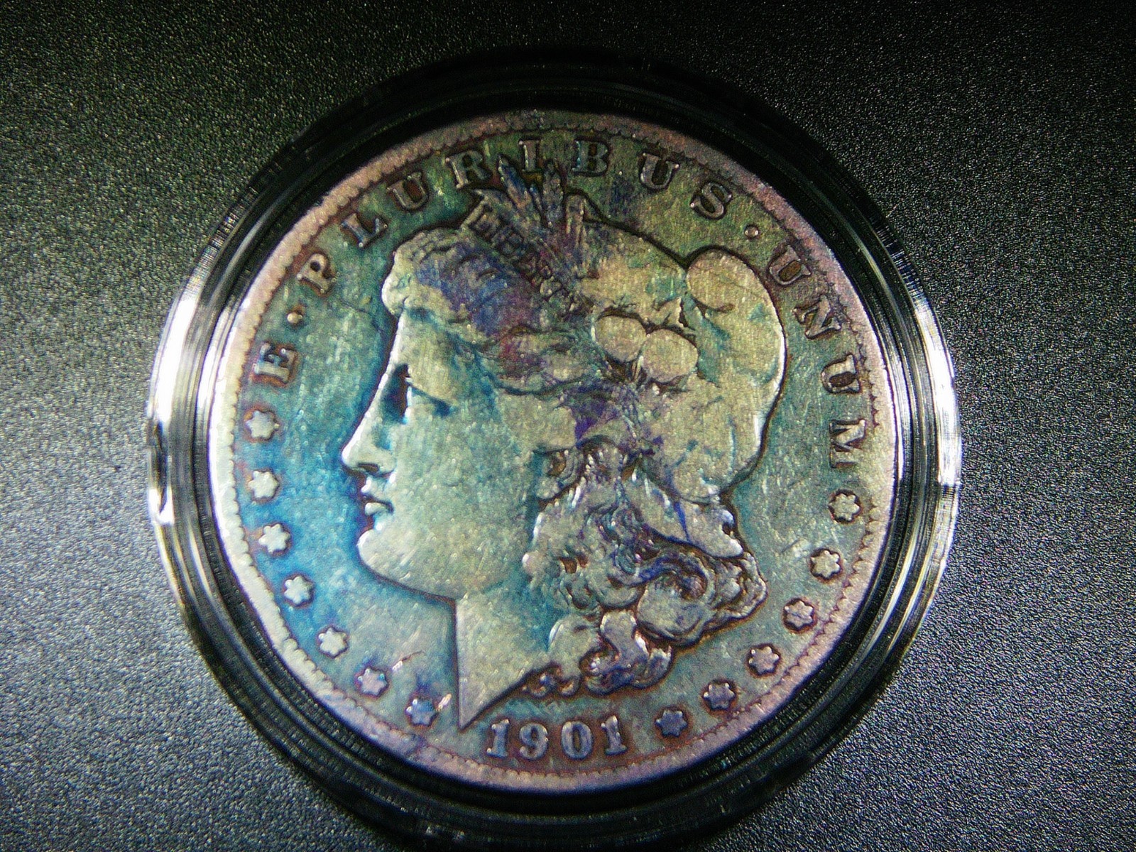 VG 1901-S MORGAN SILVER DOLLAR LIGHTLY TONED COIN M-2279