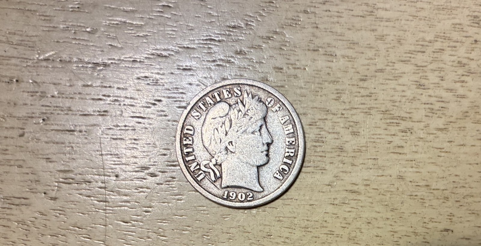 1902 Barber Silver Dime Nice Details 10c Actual Coin