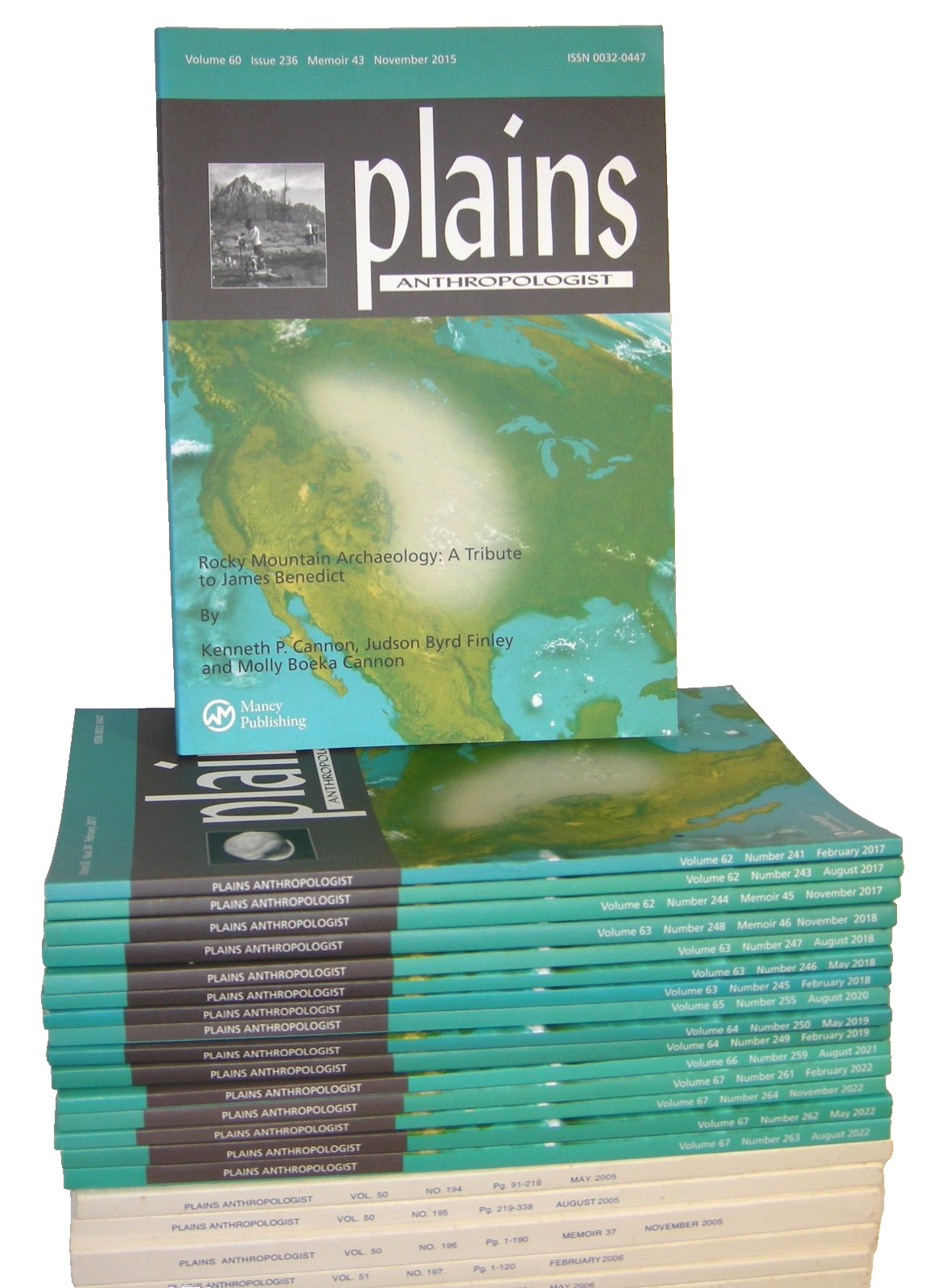 Plains Anthropologist Magazines Lot of 23, From 2005 to 2022 Site Reports etc.