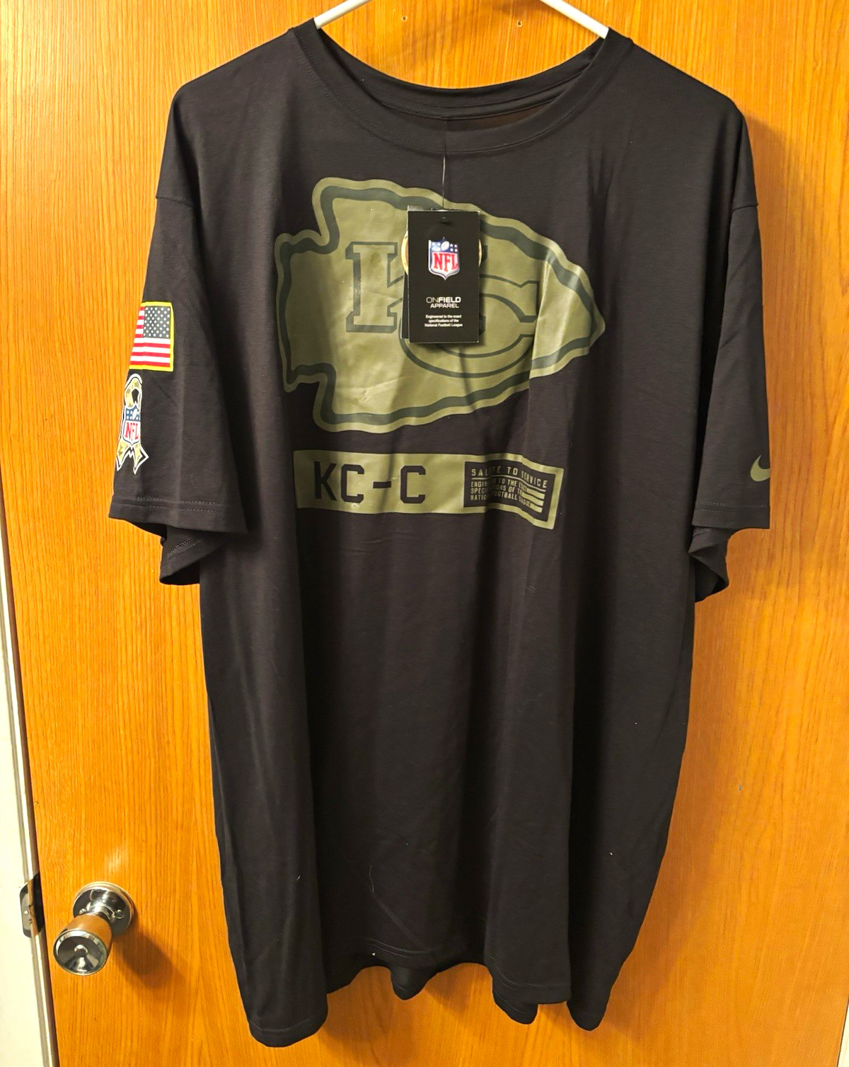 Nike Kansas City Chiefs NFL Salute to Service Dri-FIT Shirt 3XL Black New Nike Kansas City Chiefs NFL Salute to Service Dri-FIT Shirt 3XL Black New
