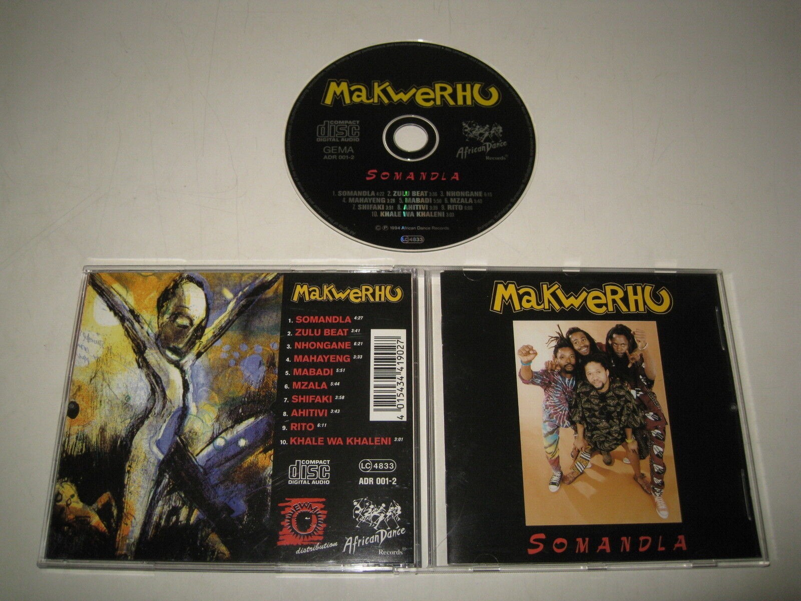 Makwerho- Somandla (CD, African Dance Records) V.G Makwerho- Somandla (CD, African Dance Records) V.G
