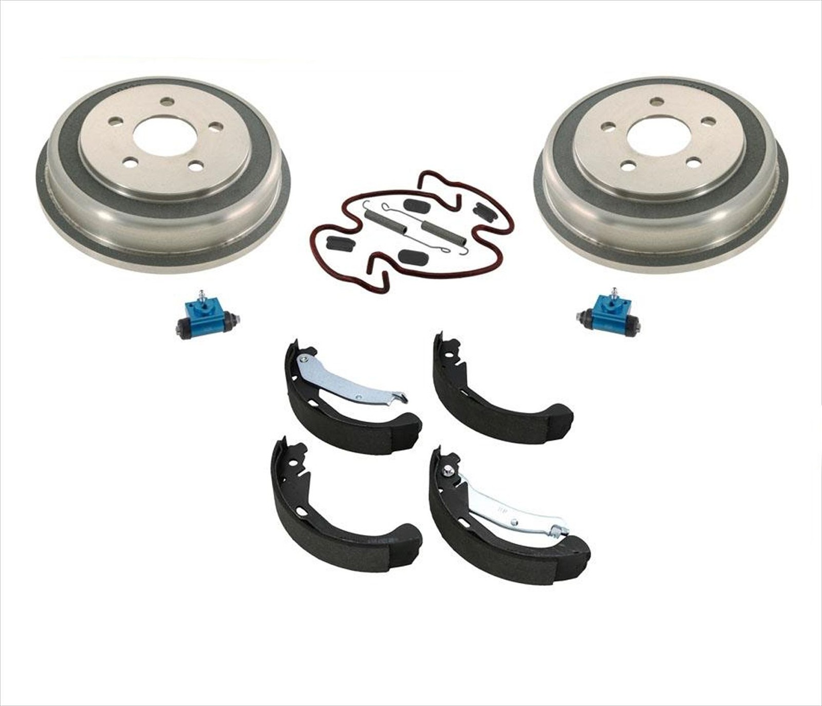 Fits 03-05 Chevrolet Cavalier Rear Brake Drums & Shoes & Brake Springs Wheel Cy