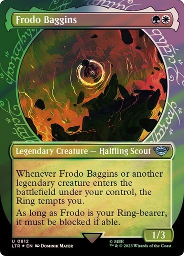 Frodo Baggins (Showcase) (Surge Foil) 812 UB Lord of the Rings MTG NM