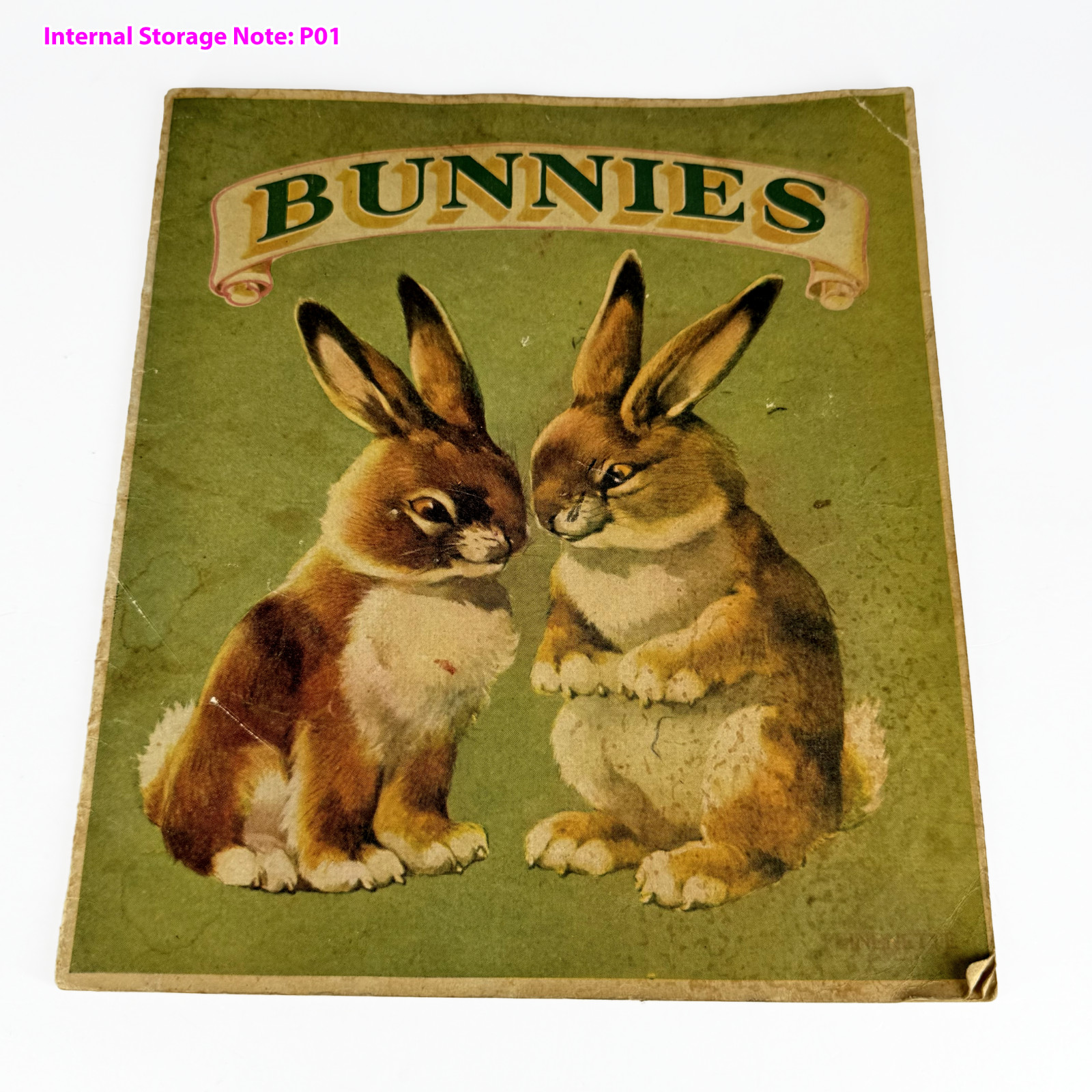 Antique 1906 McLoughlin Bros Pumpkin Pie ABC Book Linenette Children\'s Lithos