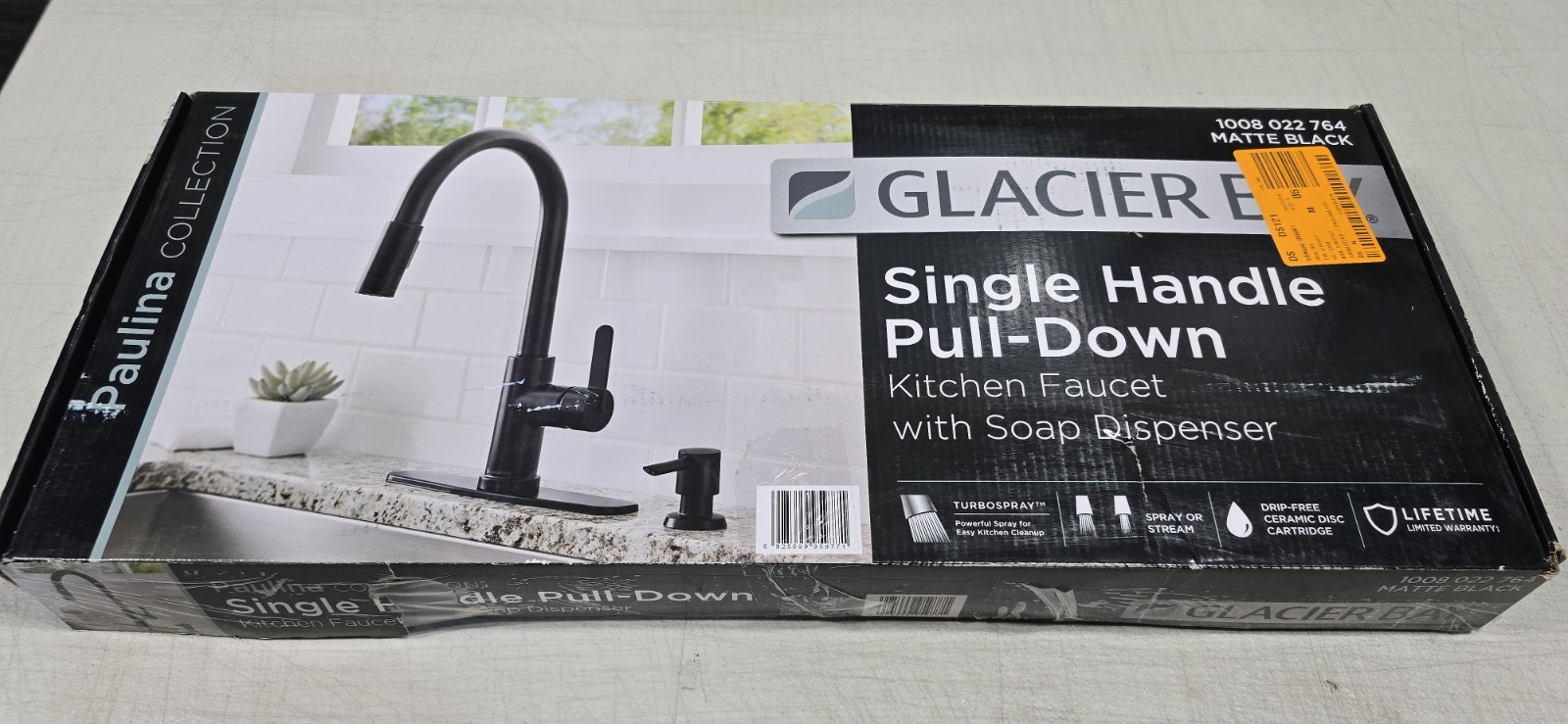 Glacier Bay Paulina Pull-Down Sprayer Kitchen Faucet  Matte Black 1008 022 764