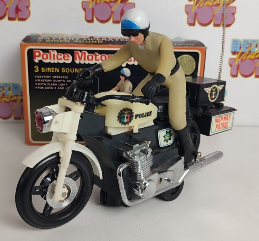 POLICE MOTORCYCLE CHIPS C.H.I.P. BATTERY OPERATED C.H.I.P.S HIGHWAY PATROL