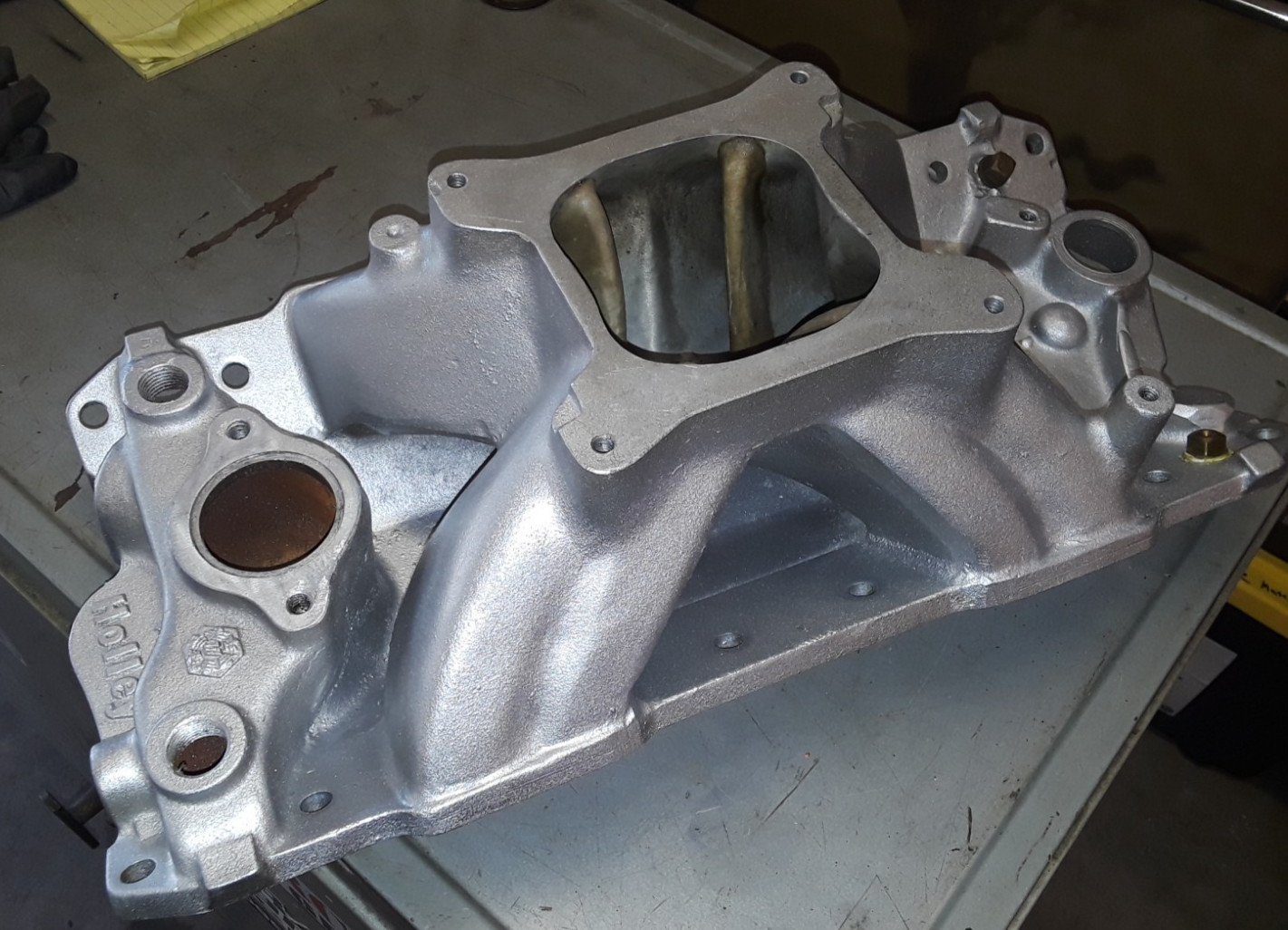 Holley Strip Dominator #300-25 SBC intake Holley 4150 flange Holley Strip Dominator #300-25 SBC intake Holley 4150 flange
