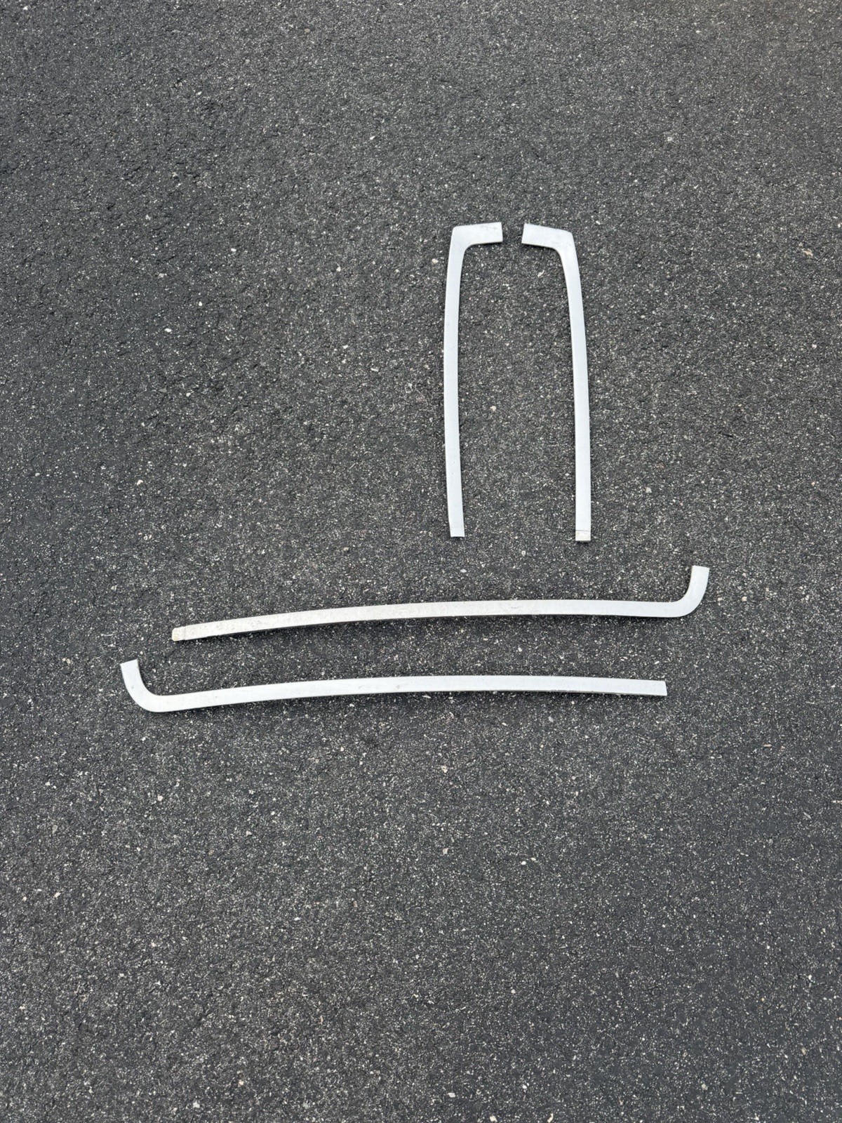 80-96 Ford F150 Bronco Chrome Windshield Trim Outside Molding 4 Piece TOP - SIDE