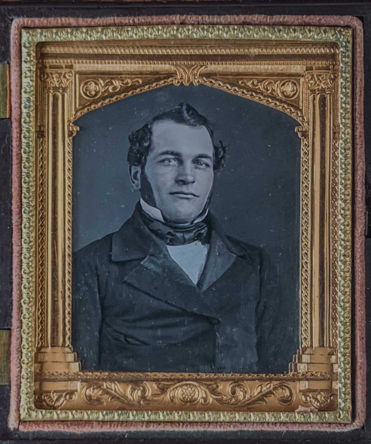 Sixth Plate Daguerreotype of Distinguished Man in Farmer’s Dream Union Case