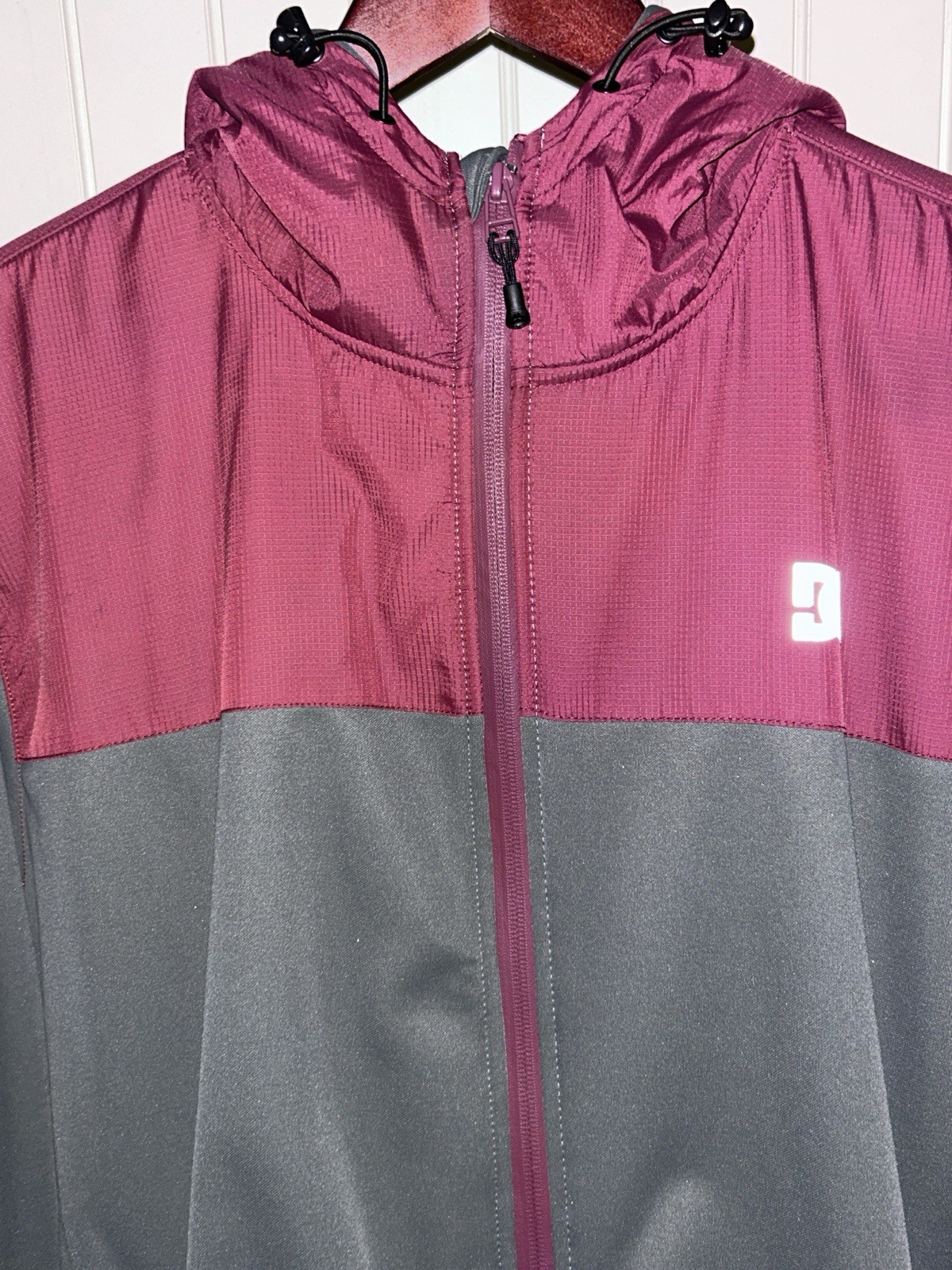 DC Men\'s Colorblock Windbreaker Jacket Full Zip Hooded Zipper • DC Men\'s Colorblock Windbreaker Jacket Full Zip Hooded Zipper •