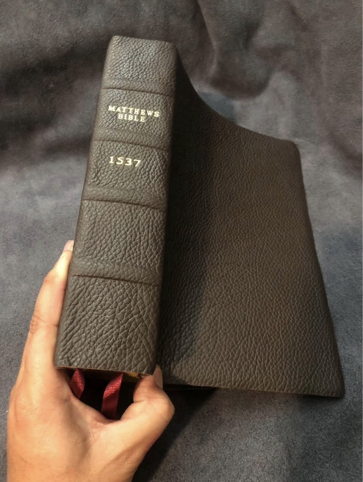 Rare 1537 (vintage text) Matthew’s Bible Brown Genuine Leather