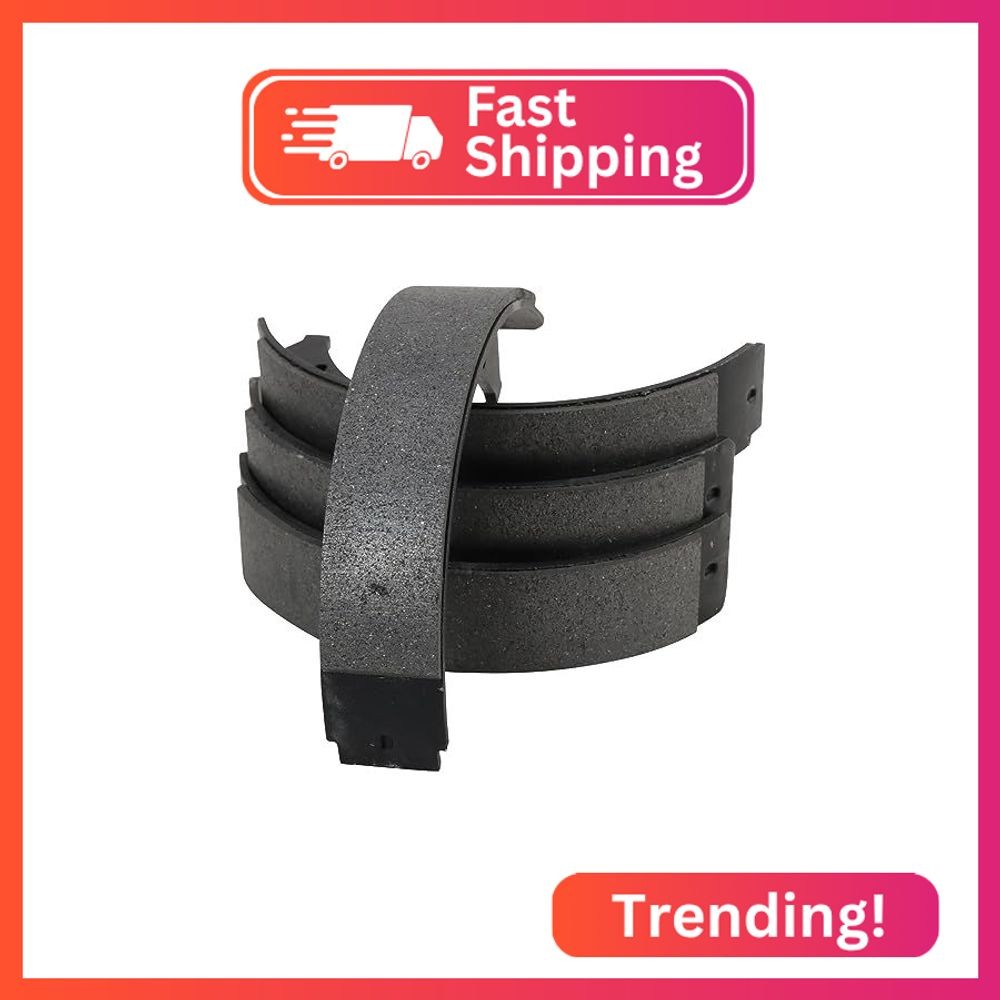 TRQ Rear Parking Brake Shoe Set