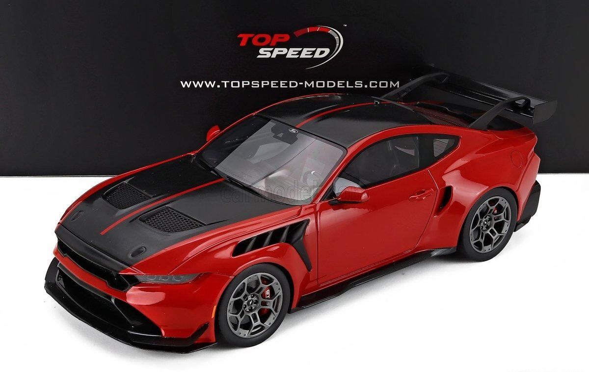 Truescale 1/18 Ford Mustang GTD Coupe 2025 Red TS0674