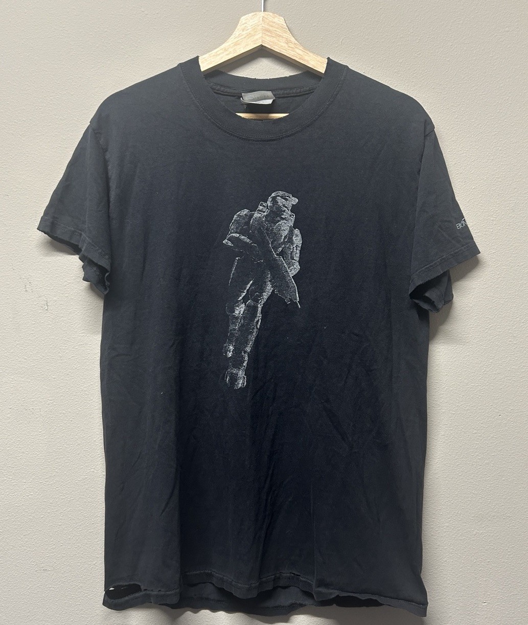 Vintage 2007 Halo 3 Master Chief XBOX 360 Video Game Promo T-Shirt Medium Y2K Vintage 2007 Halo 3 Master Chief XBOX 360 Video Game Promo T-Shirt Medium Y2K