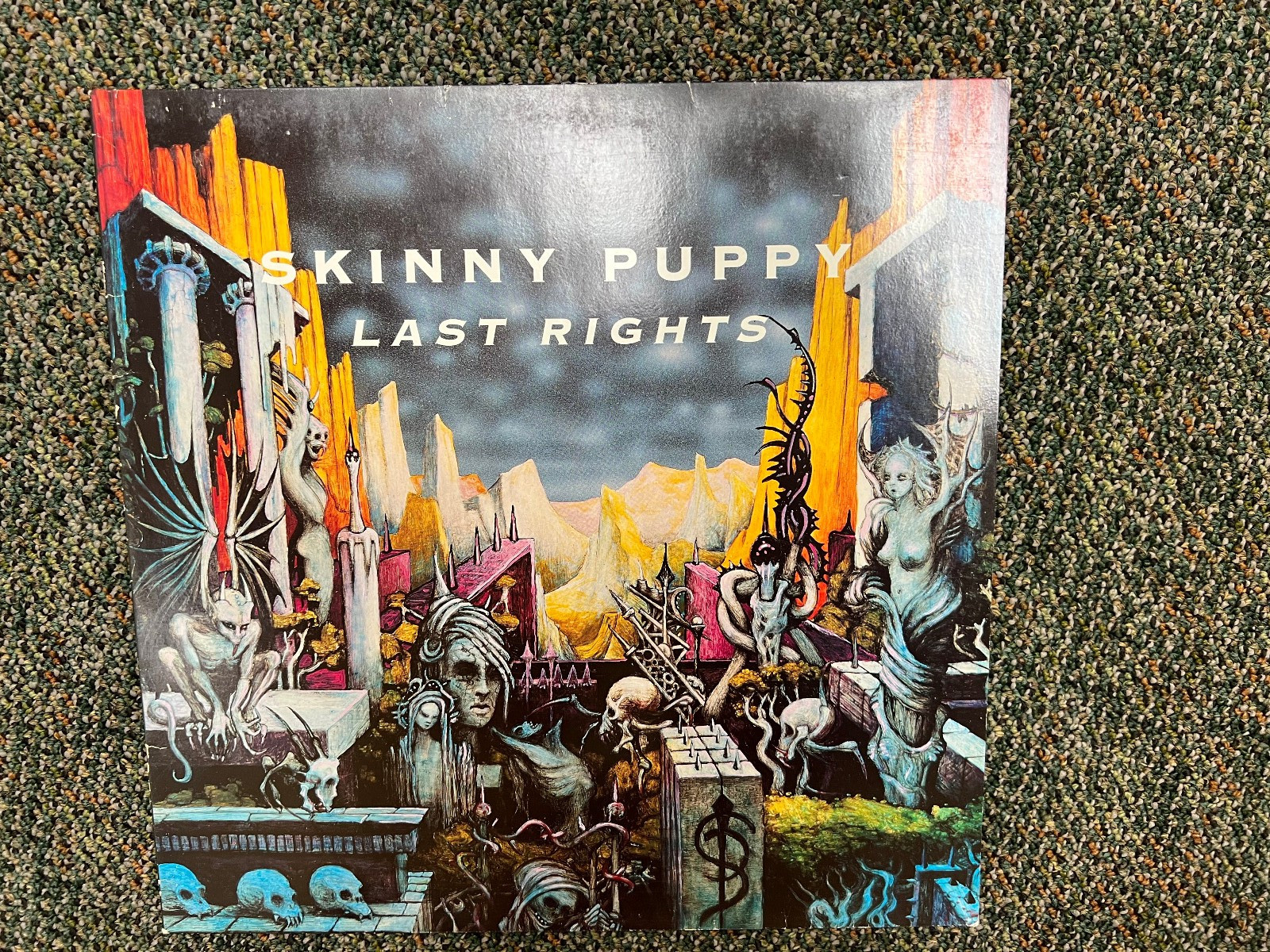 Skinny Puppy Last Rights Germany 1992 Vinyl - Warped / Damaged Skinny Puppy Last Rights Germany 1992 Vinyl - Warped / Damaged
