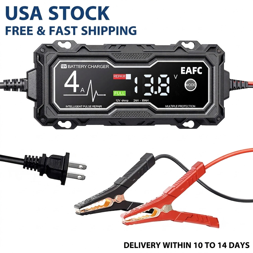 1500mAh Automatic Smart Battery Charger 12V Portable Car Auto Trickle Maintainer
