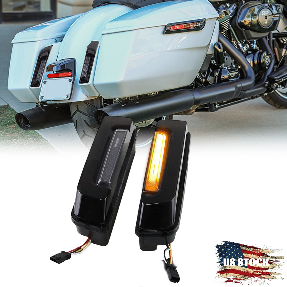 For Harley Street Glide 2024 Road Glide 2024 LED Fender Tail Lights Turn Smoke
