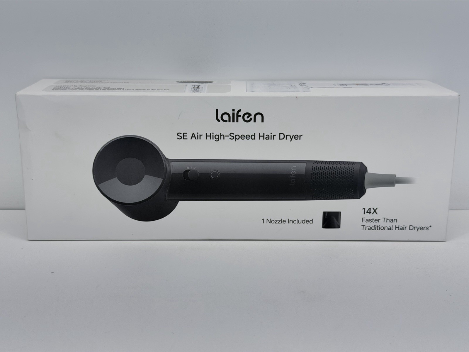 Laifen SE Air High-Speed Hair Dryer, 100,000 RPM Ionic Blow Dryer Dark Gray NEW