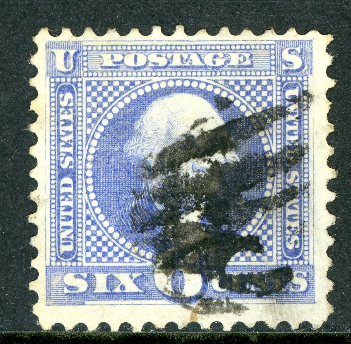 USA 1869 Pictorial 6¢ Washington Scott #115 VFU E481