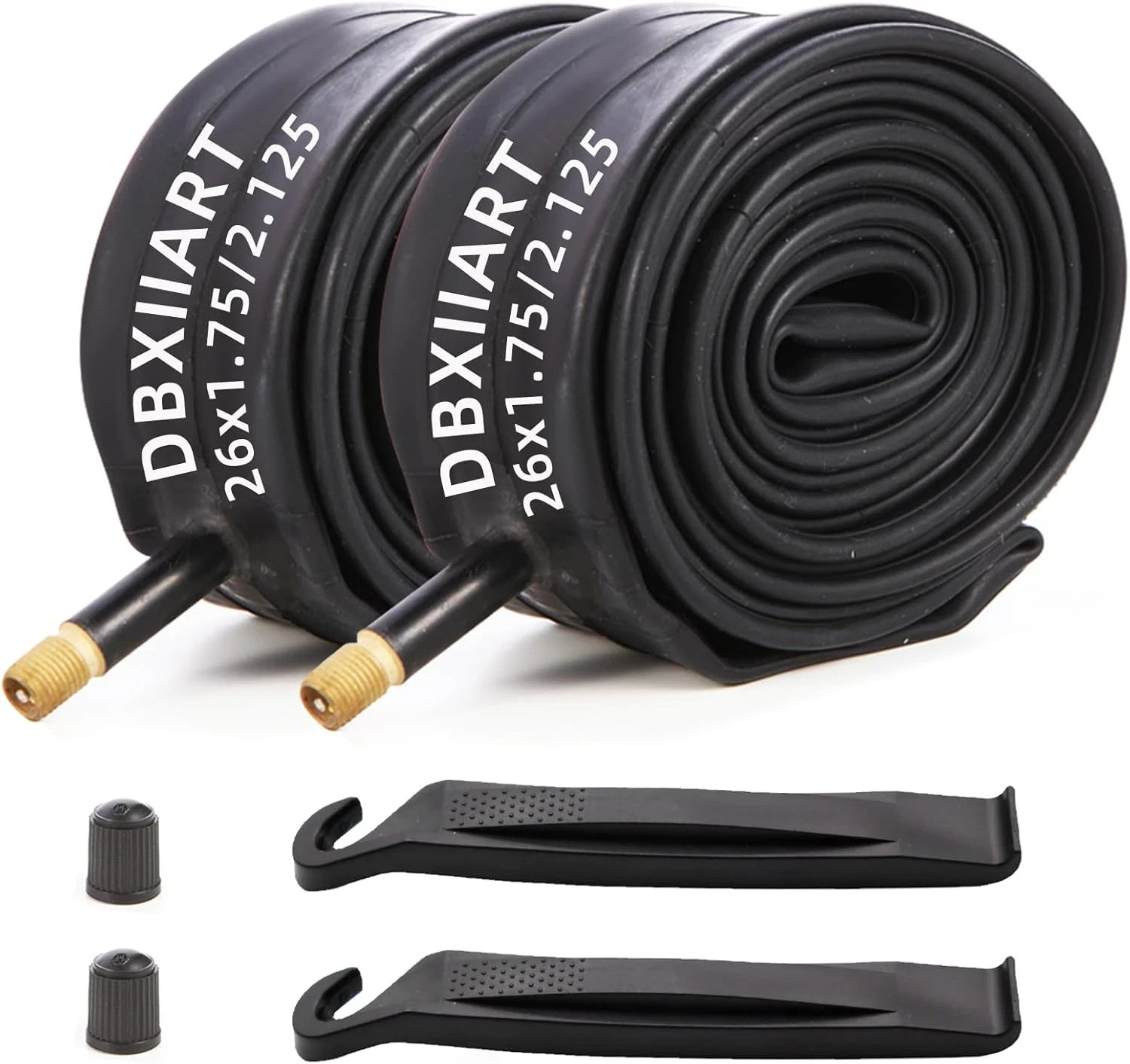 Heavy Duty Bike Tubes 2PCS 26x1.75 26x1.95 26x2.0 26x2.125 26x1 3/4 26x2 1/8 ...