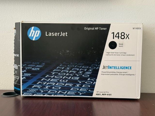 Genuine HP 148X Black High Yield Toner Cartridge (W1480X) New Open Box Genuine HP 148X Black High Yield Toner Cartridge (W1480X) New Open Box