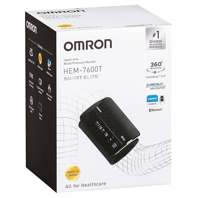 Omron Smart Elite+HEM7600T Tubeless 360° Accurate Digital Blood Pressure Monitor