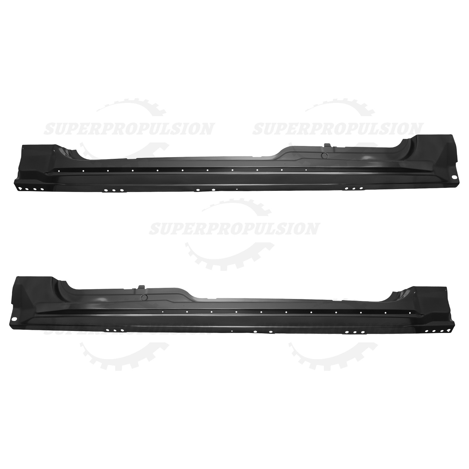 New Pair Rocker Panels For 2009-2014 Ford F-150 Truck Super/ Extended Cab Outer