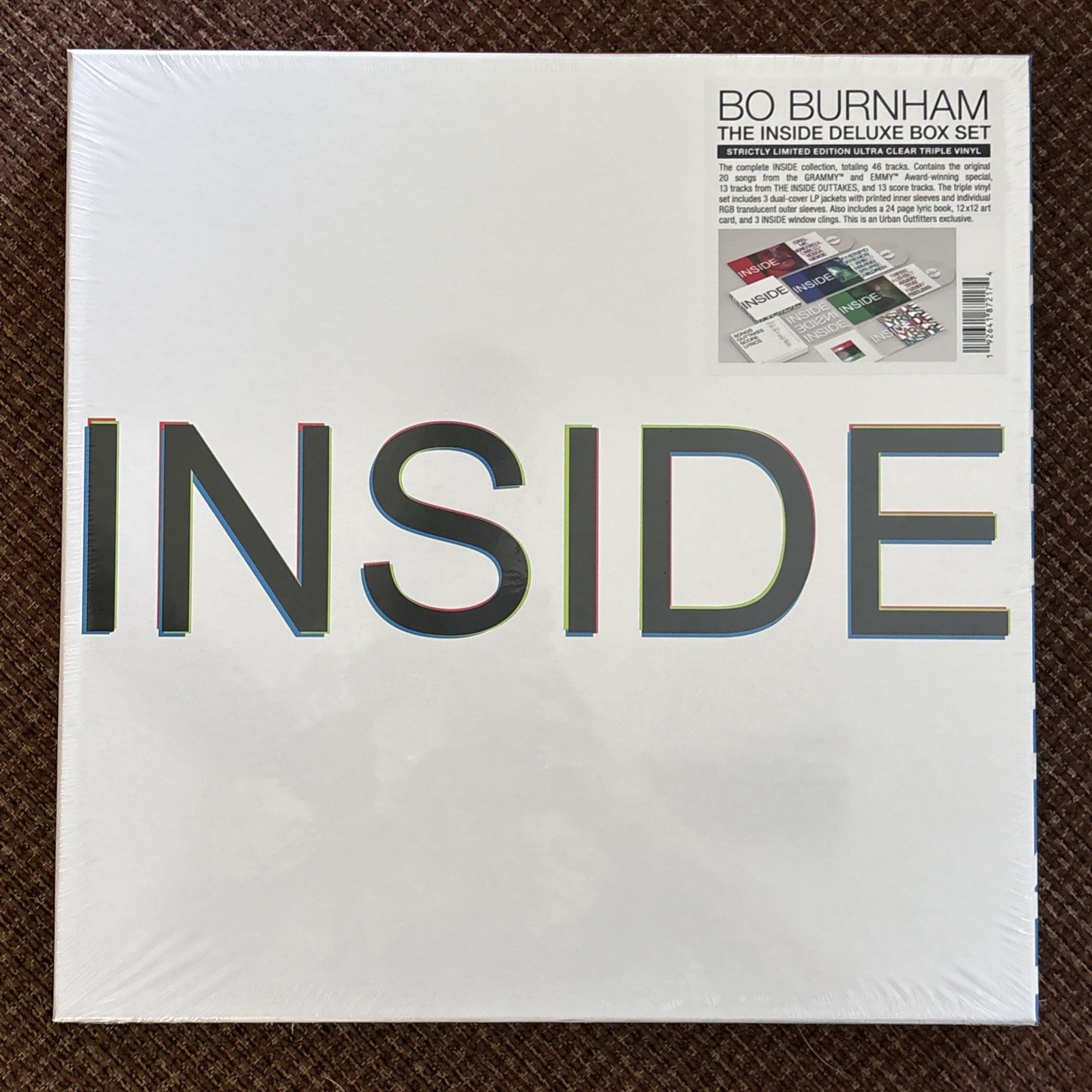 Bo Burnham Inside: Deluxe Ultra Clear Limited Deluxe Edition 3XLP Bo Burnham Inside: Deluxe Ultra Clear Limited Deluxe Edition 3XLP