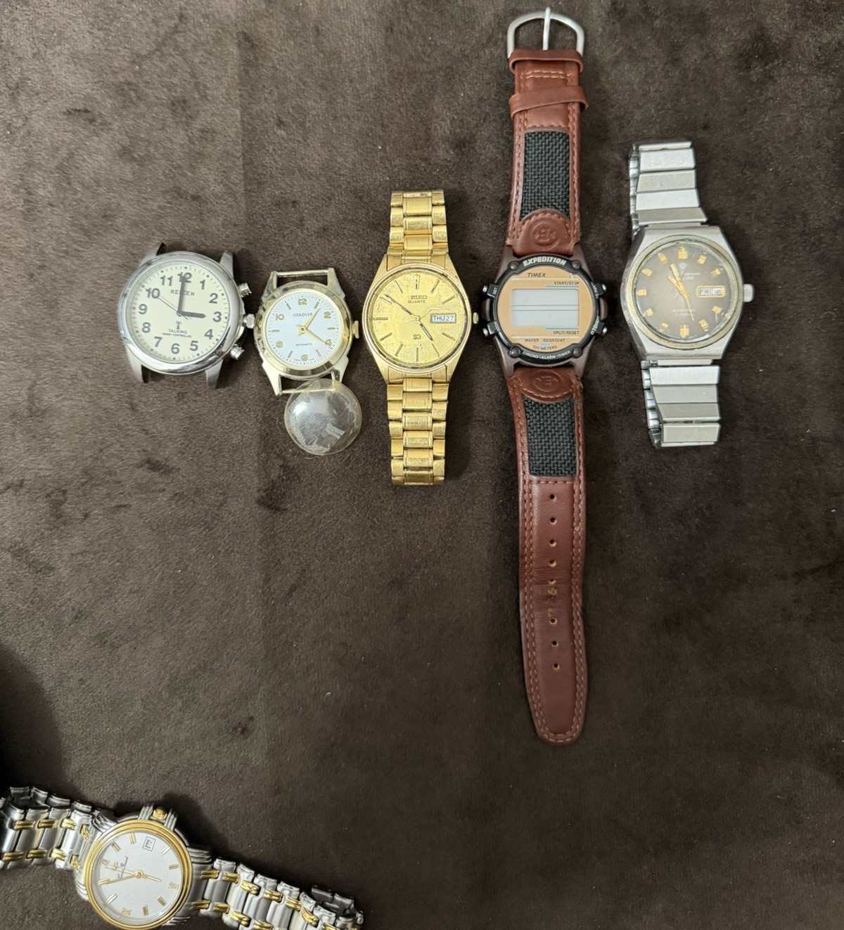 Timex Seiko Jules Jurgensen Hanover Reien Mixed Lot of 5 Men\'s Watches Timex Seiko Jules Jurgensen Hanover Reien Mixed Lot of 5 Men\'s Watches