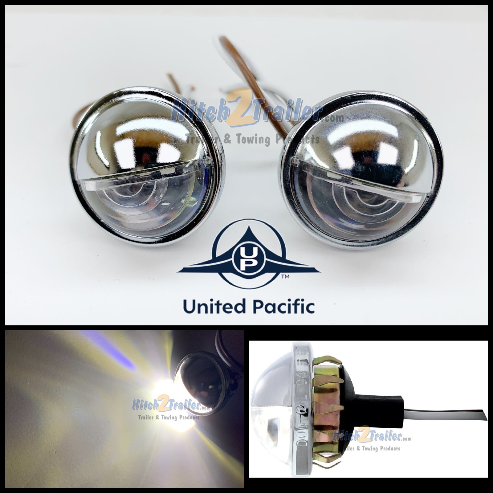 (1) Pair LED License Plate Light 1-1/2\