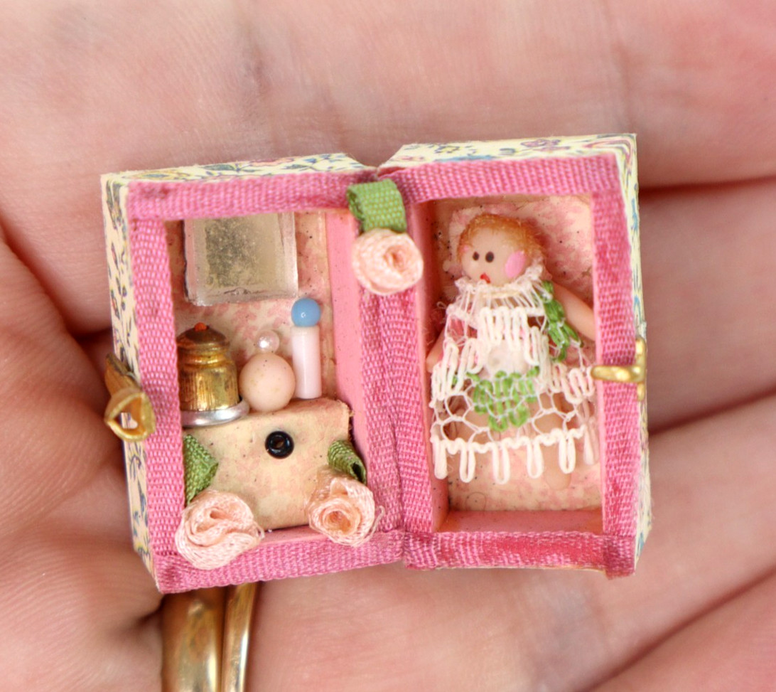 1:12 vintage dollhouse miniature artisan OOAK tiny 1\