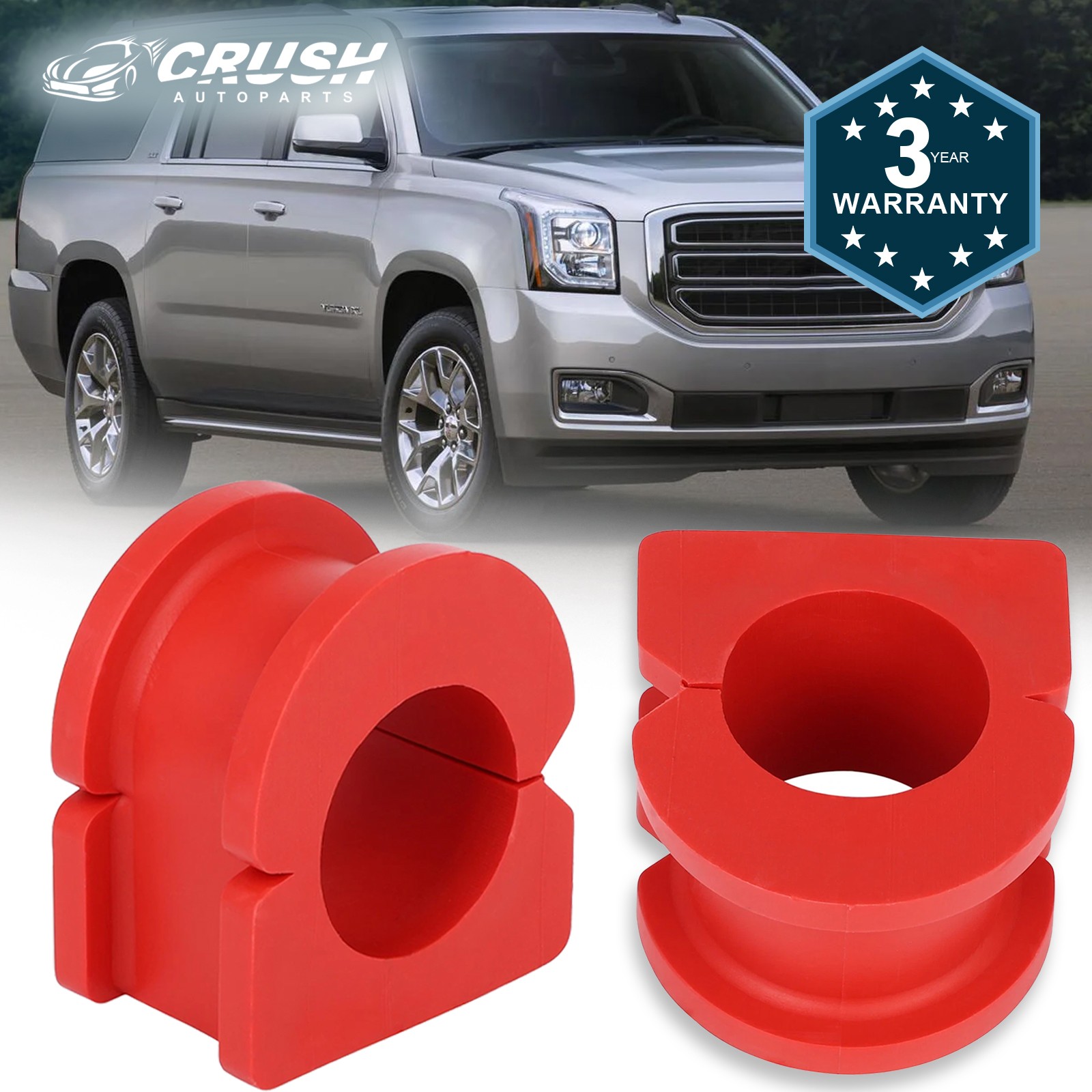 For Escalade, Silverado, PAIR Front Sway Bar CODE RED EXTREME Bushing Kit For Escalade, Silverado, PAIR Front Sway Bar CODE RED EXTREME Bushing Kit