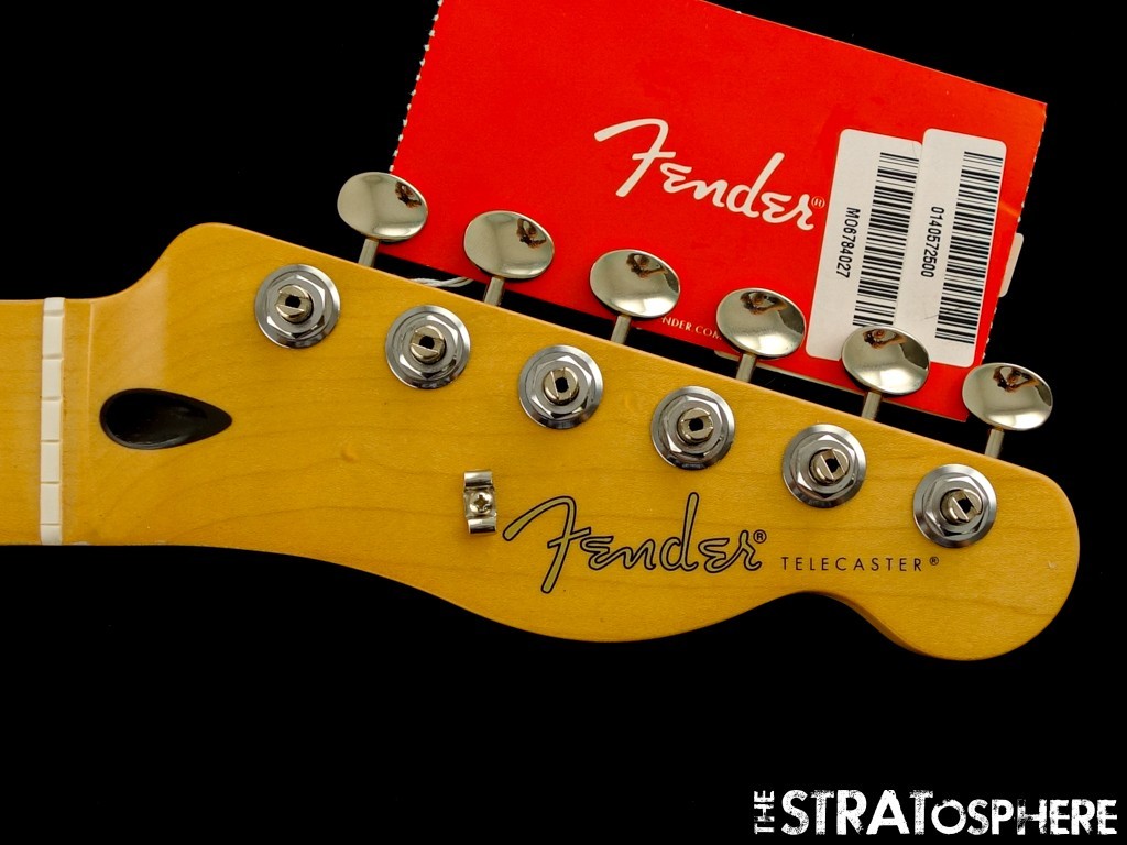 Fender Player II Series Telecaster, HH Tele NECK +TUNERS, Rolled Edges, Maple