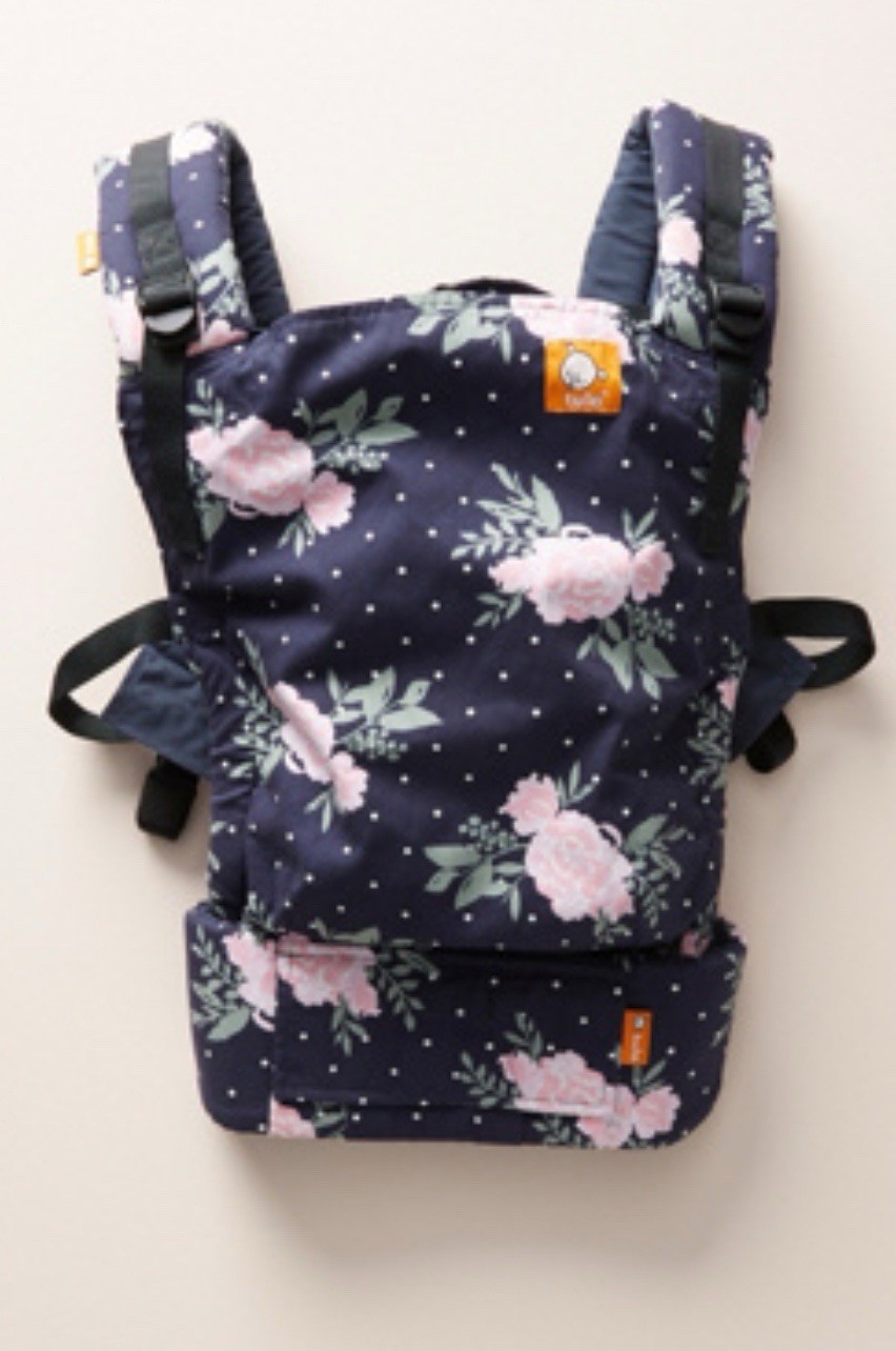 Tula Free-to-Grow Carrier Discover Adjustable Baby Carrier Floral Baby Blue Pink
