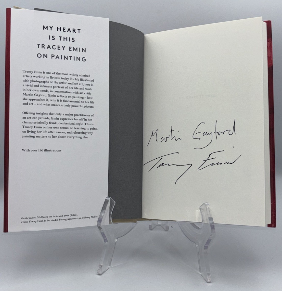 TRACEY EMIN SIGNED AUTOGRAPHED MY HEART IS THIS HC BOOK 1ST ED MARTIN GAYFORD #2