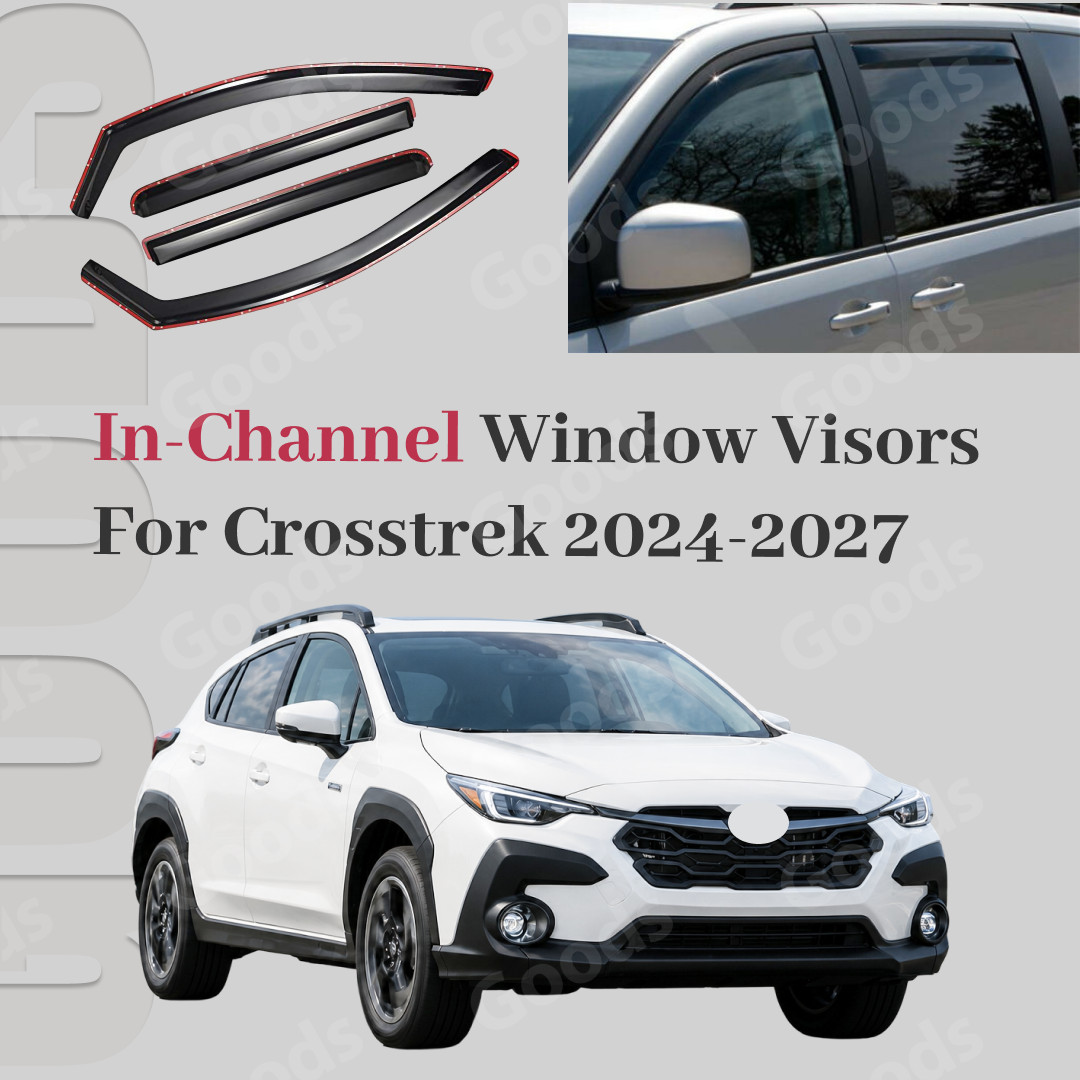 Fit 2024-2027 Subaru Crosstrek In-Channel Rain Guard Window Visors Sun Deflecto