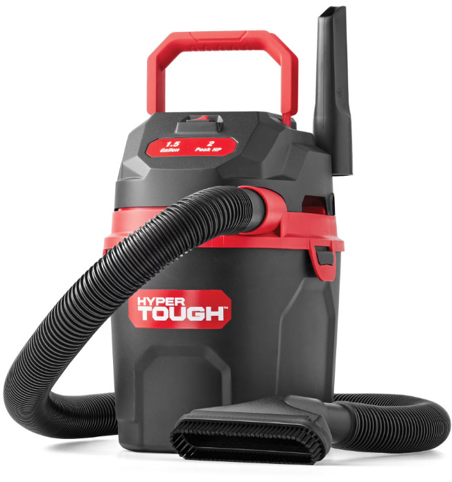 Aspiradora Seco Húmedo 1,5 Gal 2 HP Compacta Portátil para Hogar Taller Coche