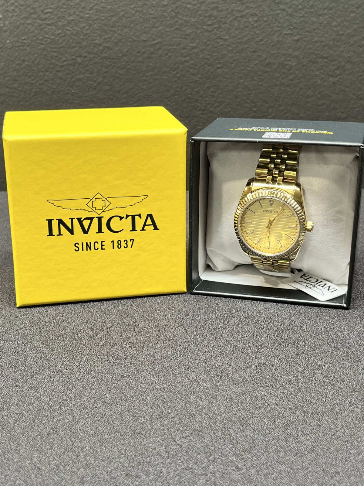 New - Invicta Celestial Somerset Men\'s Watch – Model 69167 – Gold Tone – 36mm