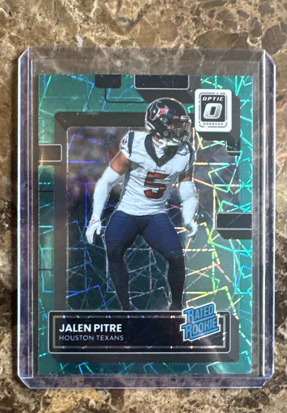 2022 Panini Donruss Optic - Rated Rookie Jalen Pitre #260 Teal Velocity Prizm... 2022 Panini Donruss Optic - Rated Rookie Jalen Pitre #260 Teal Velocity Prizm...