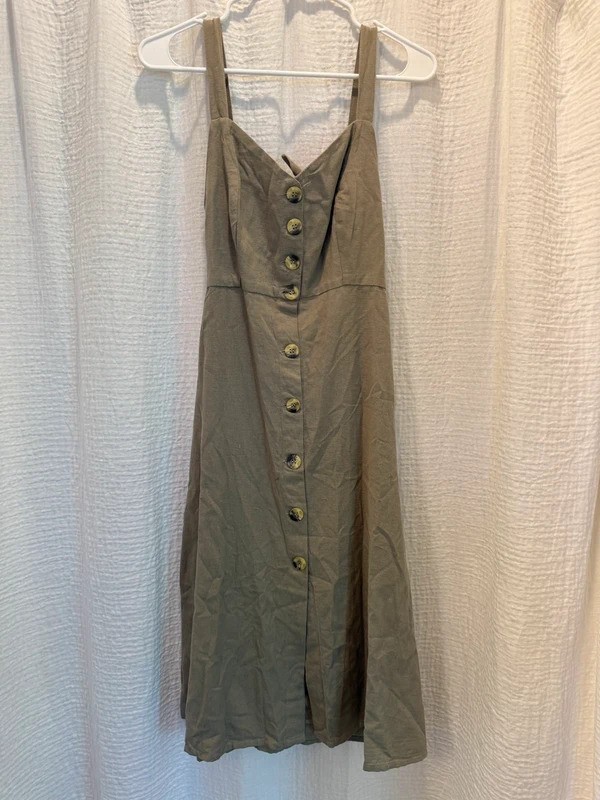 Japna 100% Linen Tie Back Dress NWT