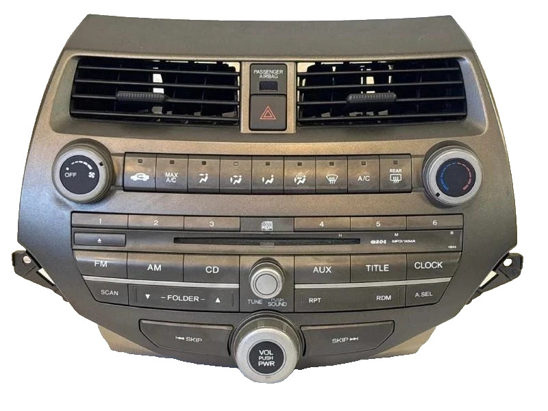 2008-2011 Honda Accord Radio Audio Assembly Single Disc Oem 2008-2011 Honda Accord Radio Audio Assembly Single Disc Oem