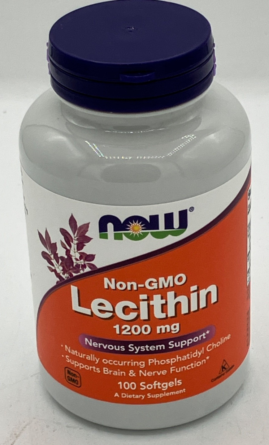 Now Foods Lecithin 100 Softgels 1200 Mg, Best By: 04/2028