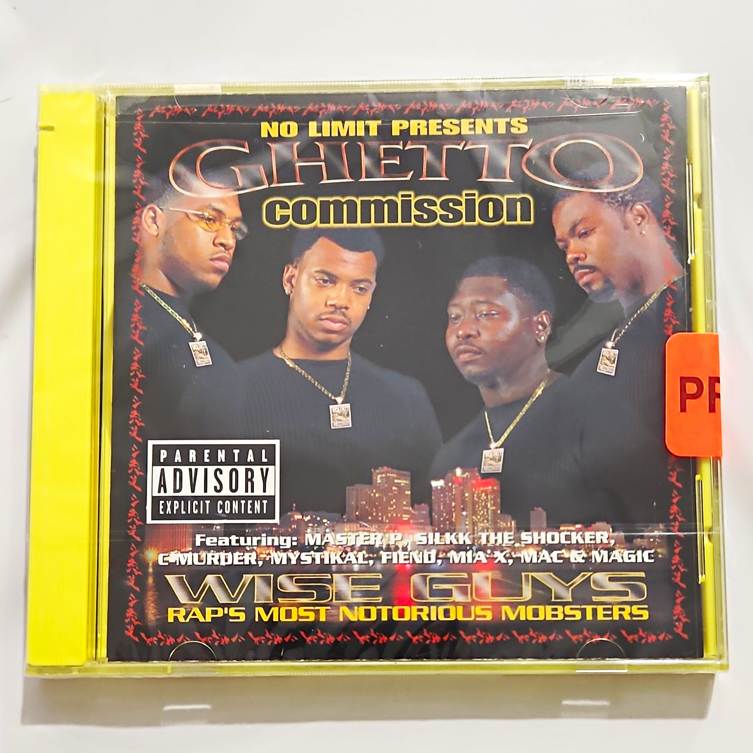 Ghetto Commission Wise Guys CD 1998 No Limit Records FACTORY SEALED Promo Yellow Ghetto Commission Wise Guys CD 1998 No Limit Records FACTORY SEALED Promo Yellow