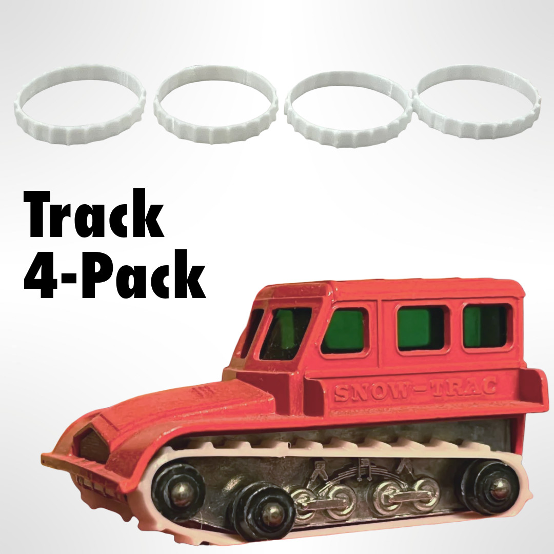 Lesney Matchbox Vintage Snow-Trac No. 35 Replica White Tracks, Flexible Rubber Lesney Matchbox Vintage Snow-Trac No. 35 Replica White Tracks, Flexible Rubber