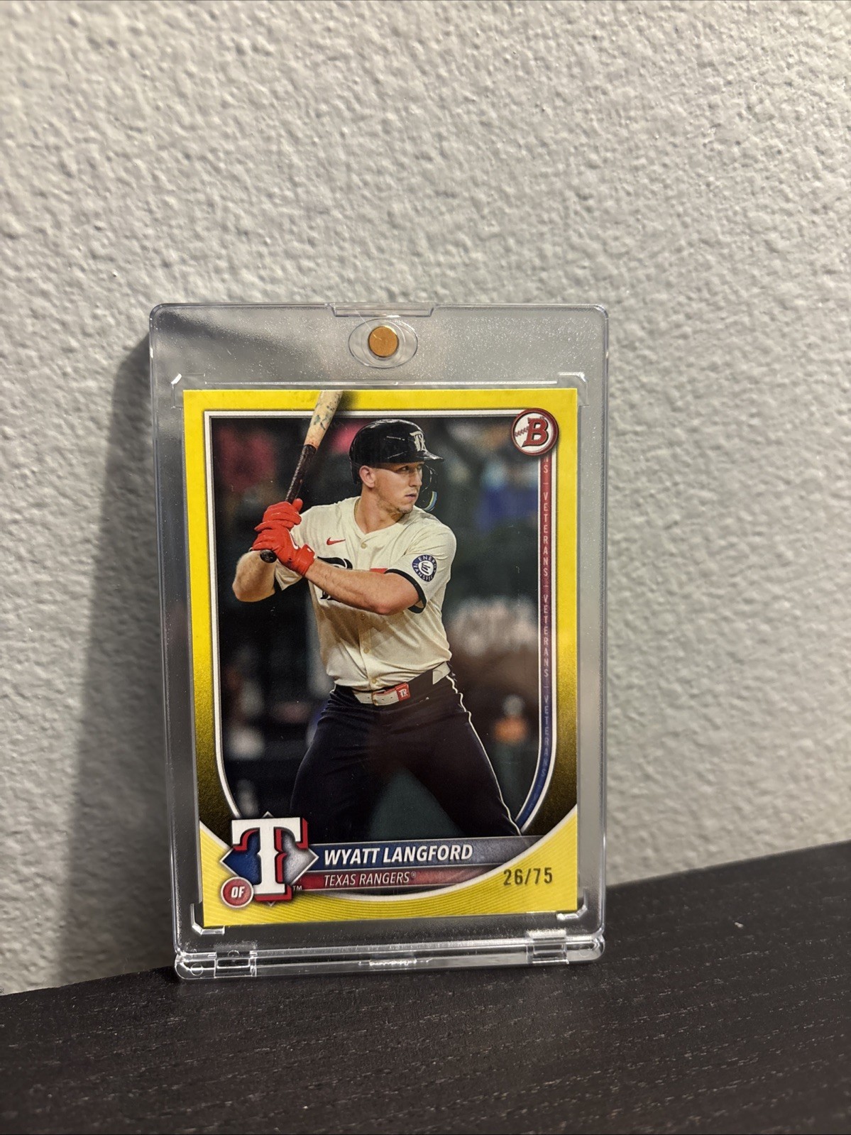 2025 Bowman - Wyatt Langford No 33 Yellow 26/75