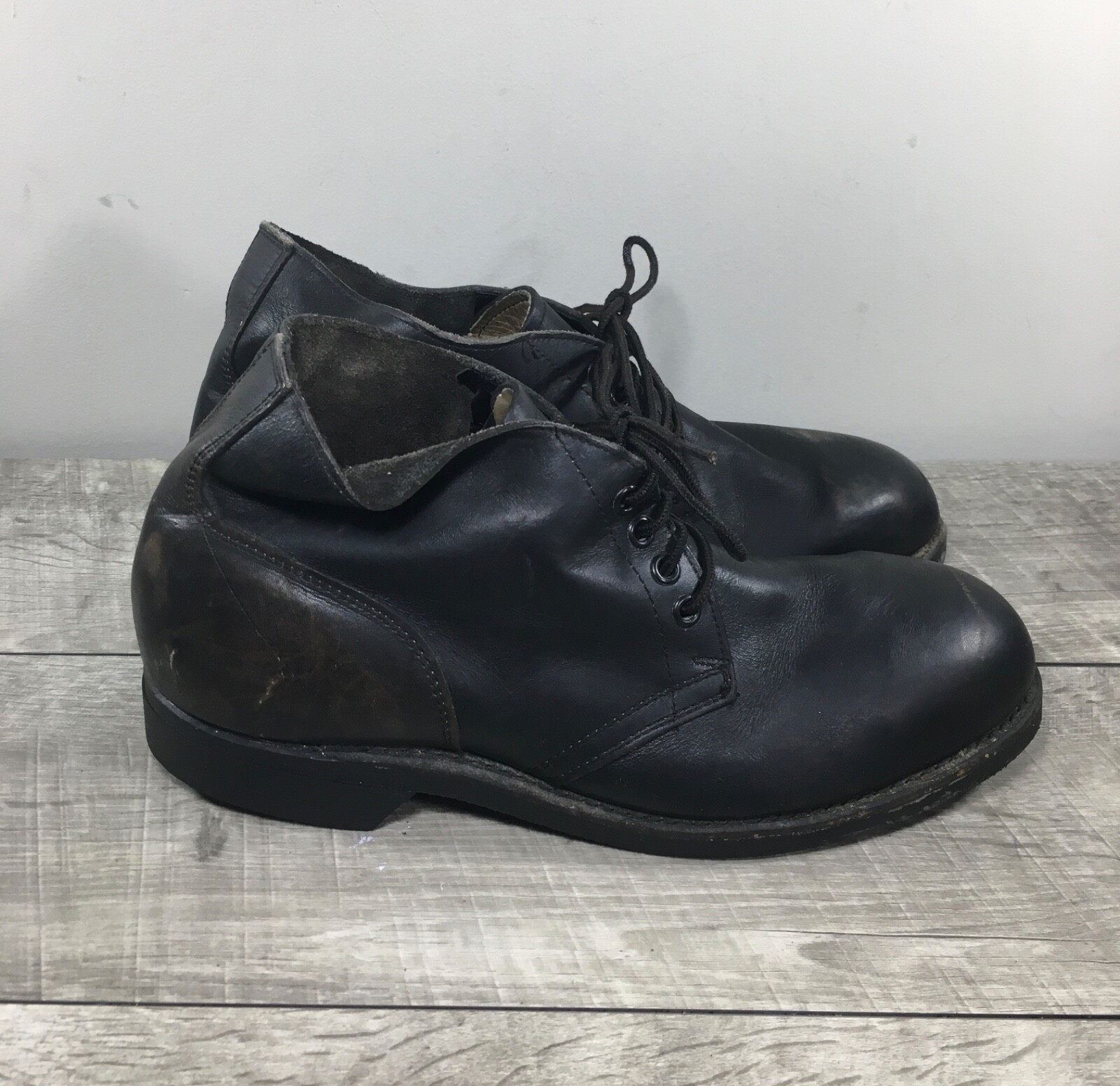 Vintage Mechanic Vietnam War Era 70s Military Boots Leather Combat Mens Chukka 8