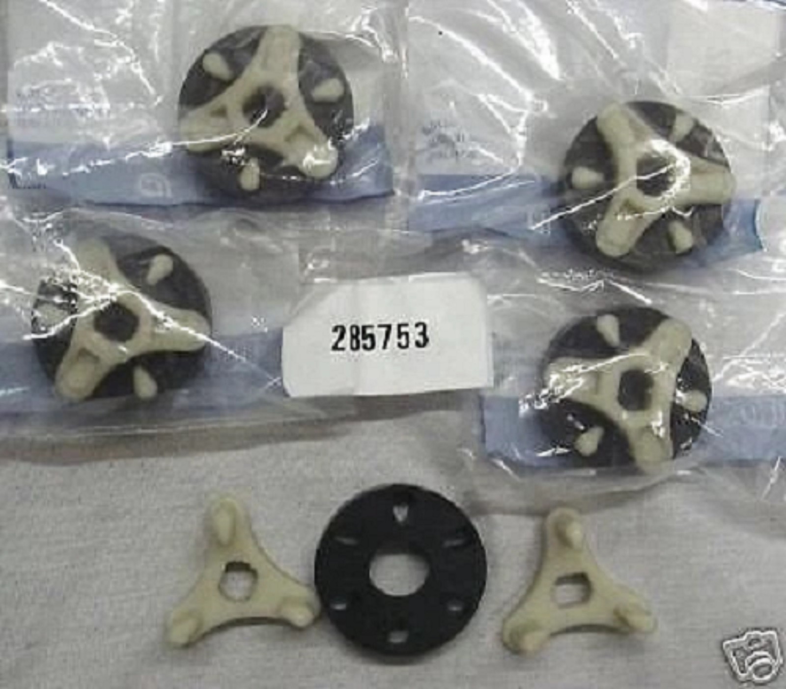 CB7 5 PAK of 285753 Washer Drive Couplings Couplers for Whirlpool & Kenmore