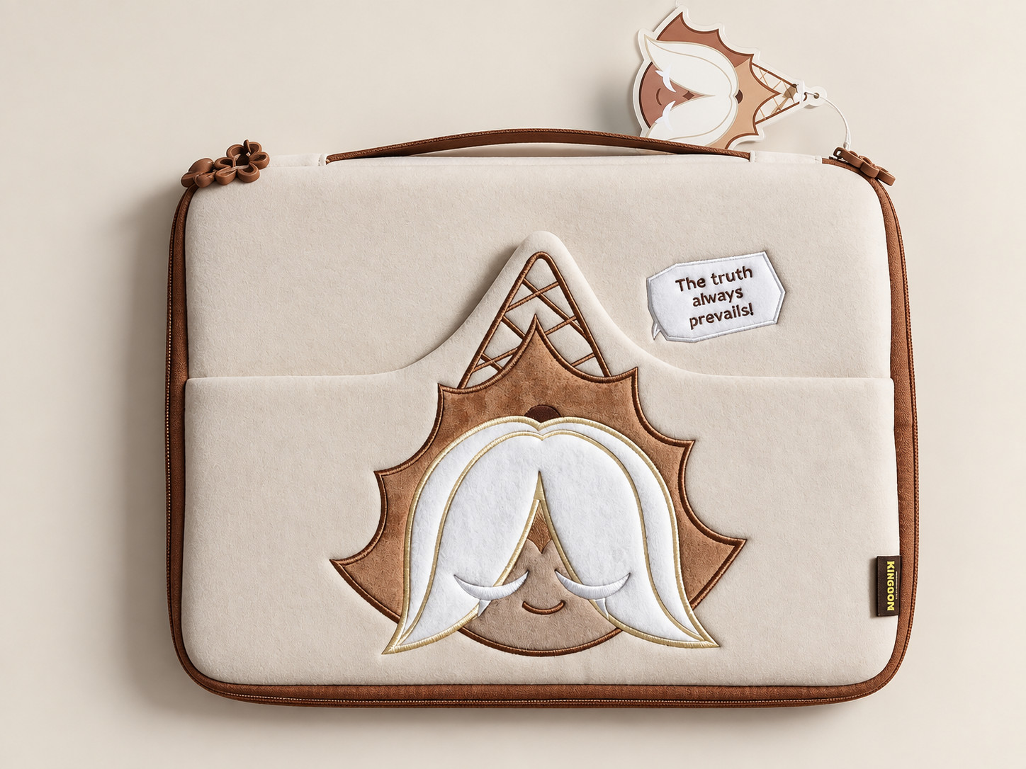 Cookie Run Kingdom Pure Vanilla Cookie 13 Inch Pouch Bag Official Korea Goods