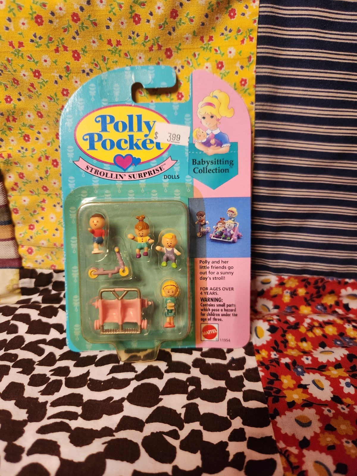 Vintage 1994 Polly Pocket Strollin’ Surprise NOS SEALED Bluebird Babysitting 